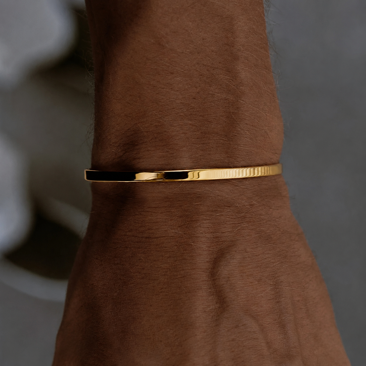 Minimalist Open Cuff Bracelet-Bracelets-Aureza
