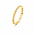 Minimalist Textured Band Ring-Rings-Aureza
