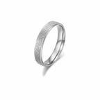 Minimalist Textured Band Ring-Rings-Aureza