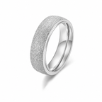 Minimalist Textured Band Ring-Rings-Aureza
