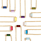 Minimalist Baguette Crystal Bracelet-Bracelets-Aureza