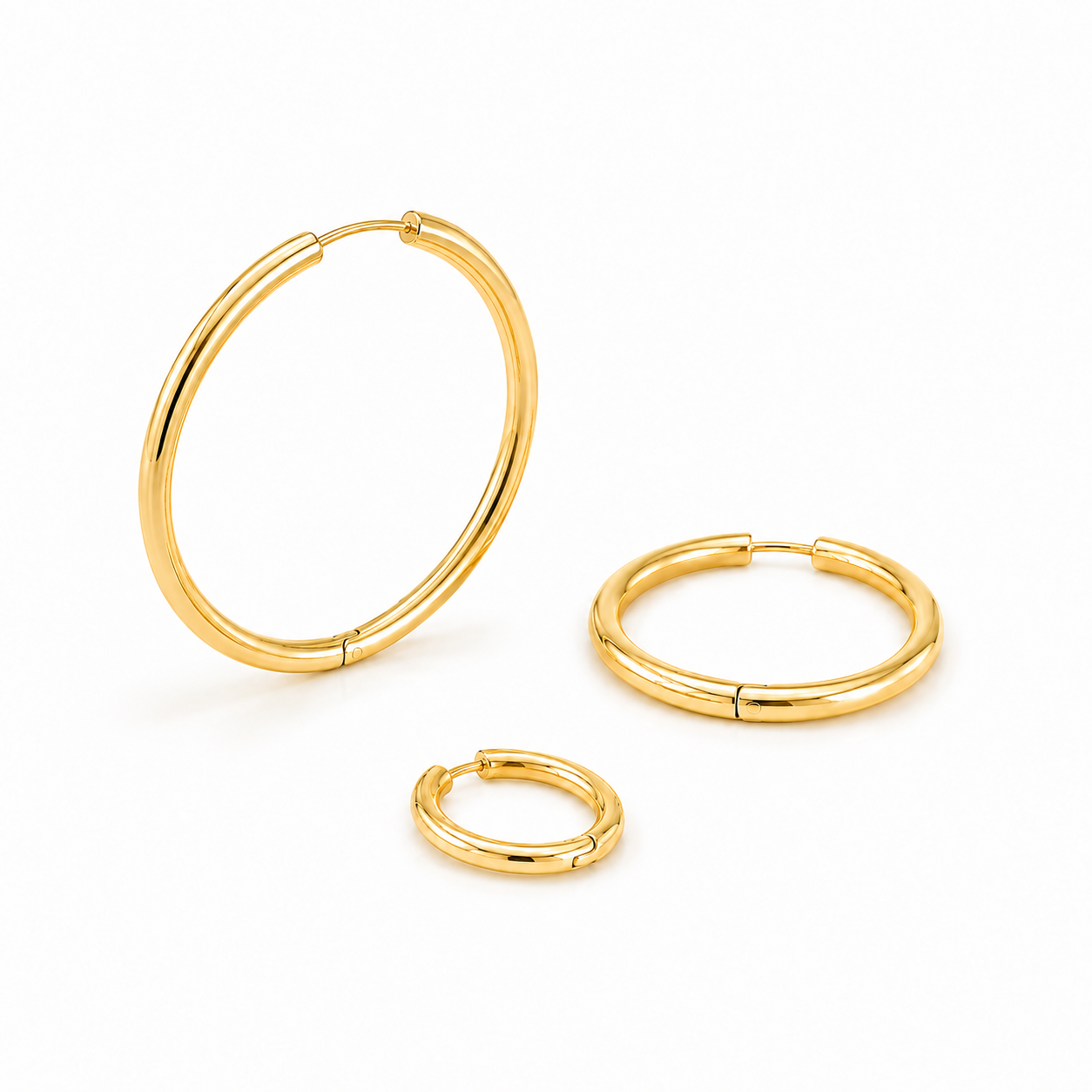 Classic Hoop Earrings-Earrings-Aureza