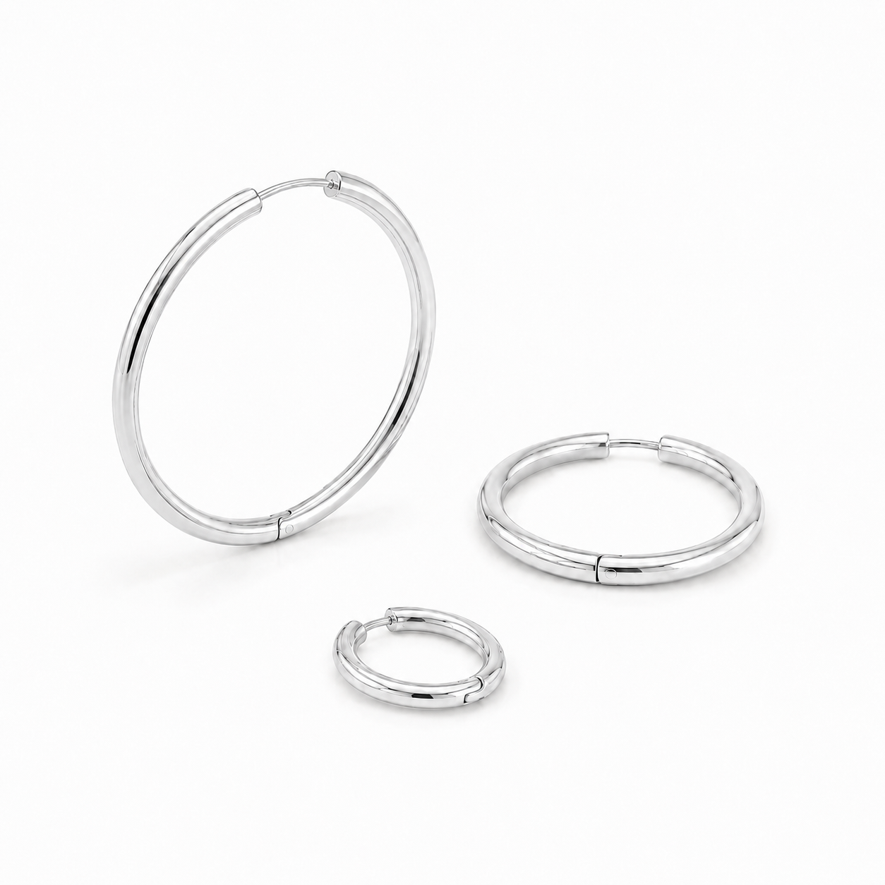 Classic Hoop Earrings-Earrings-Aureza