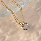 Interlocking Circle Necklace-Necklaces-Aureza