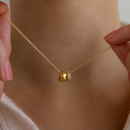 Dual Charm Crystal Pendant Necklace-Necklaces-Aureza