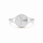 Sunburst Signet Ring-Rings-Aureza