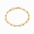 Minimalist Paperclip Chain Bracelet-Bracelets-Aureza