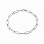 Minimalist Paperclip Chain Bracelet-Bracelets-Aureza