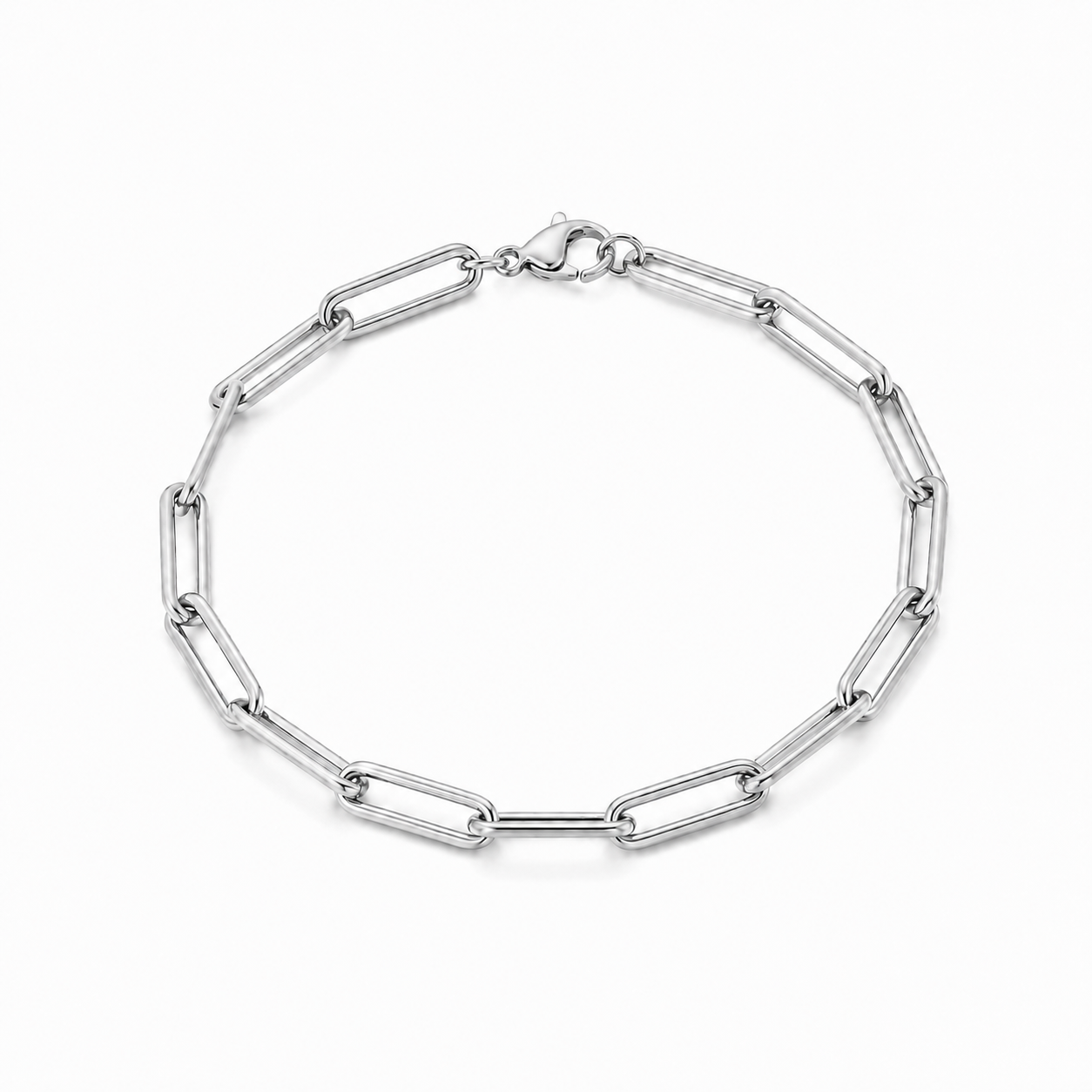 Minimalist Paperclip Chain Bracelet-Bracelets-Aureza