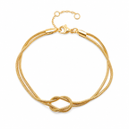 Minimalist Knot Chain Bracelet-Bracelets-Aureza