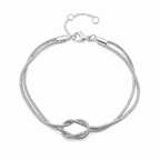 Minimalist Knot Chain Bracelet-Bracelets-Aureza