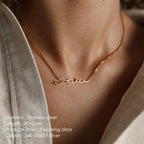 Collar con nombre personalizado en estilo cursiva