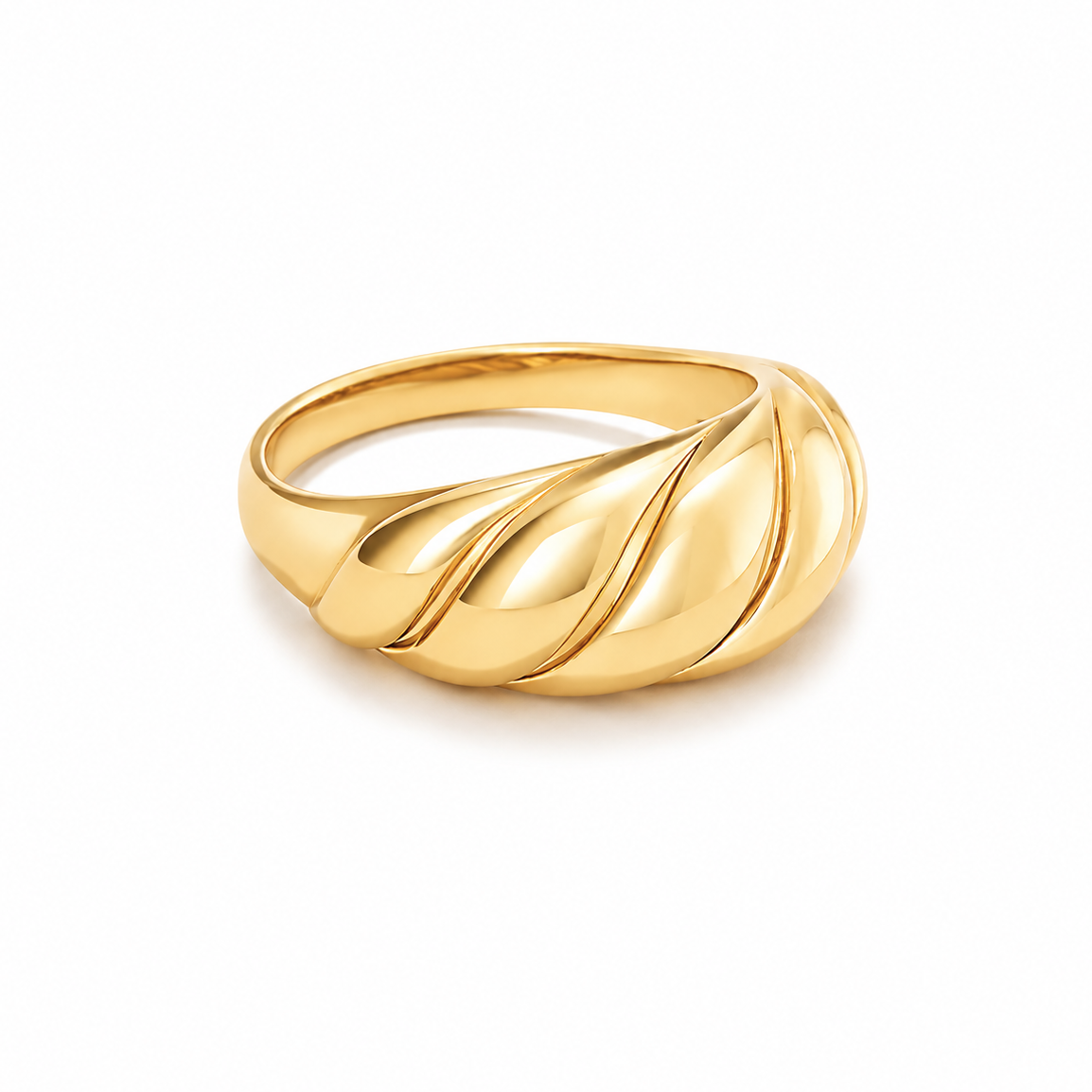Twisted Dome Ring-Rings-Aureza