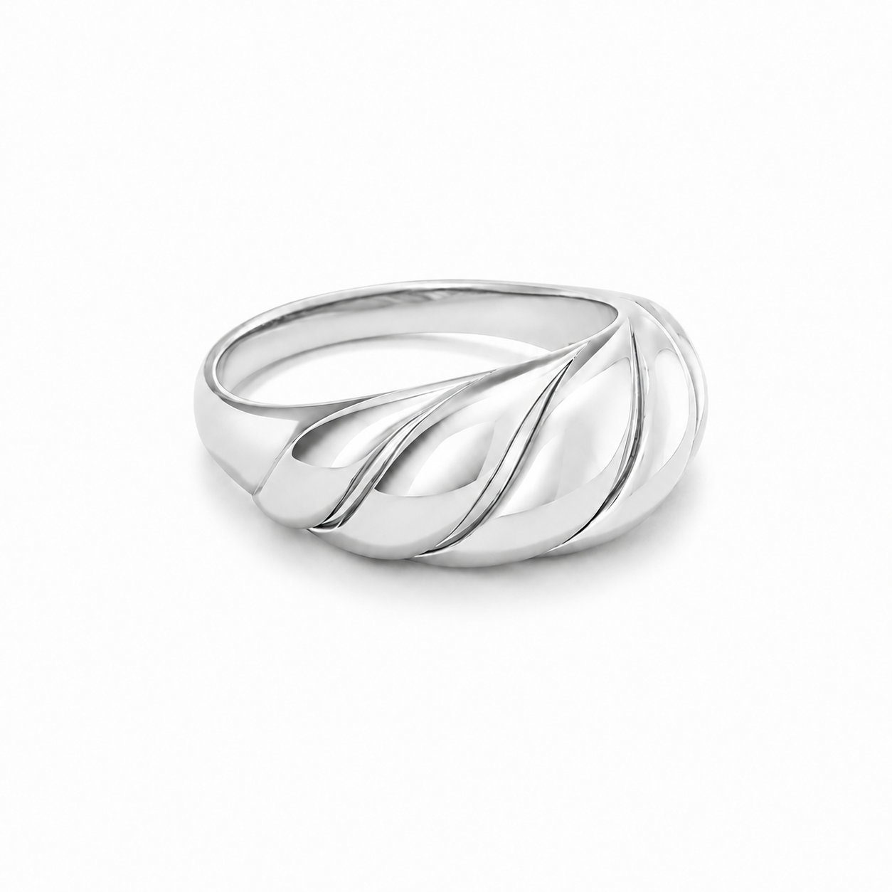 Twisted Dome Ring-Rings-Aureza