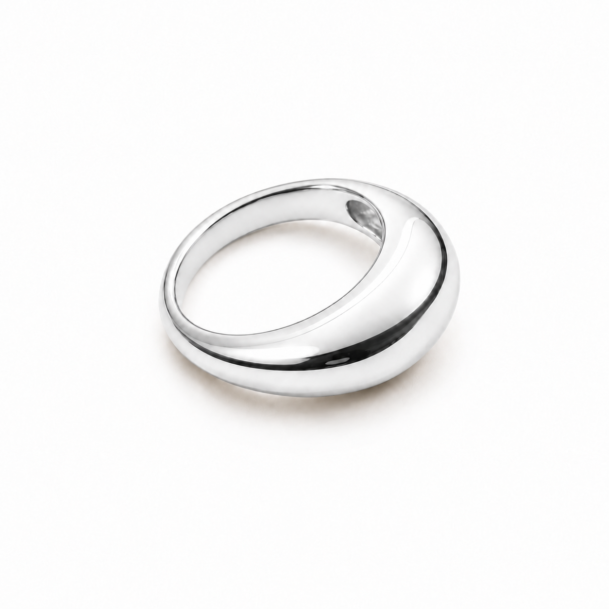 Minimalist Dome Statement Ring-Rings-Aureza