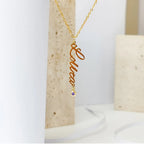 Personalized Birthstone Name Necklace-Necklaces-Aureza