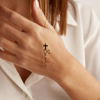 Personalized Cross Name Necklace-Necklaces-Aureza