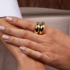 Minimalist Dome Statement Ring-Rings-Aureza